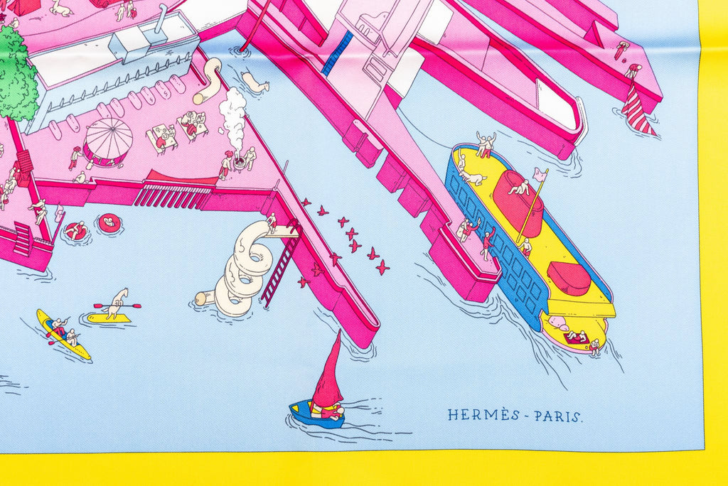 Hermès Rare Ugo Gattoni NY Silk Scarf