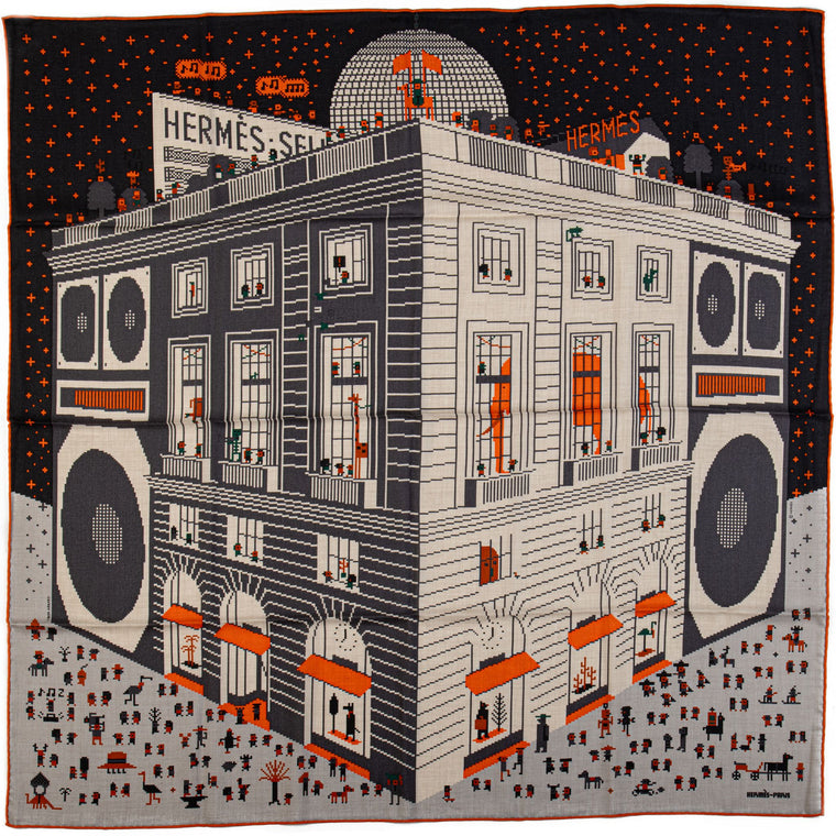 Hermès Faubourg Party Cashmere Scarf
