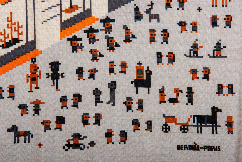 Hermès Faubourg Party Cashmere Scarf