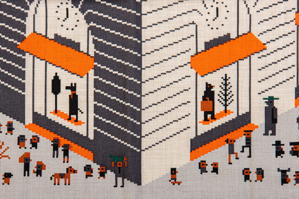 Hermès Faubourg Party Cashmere Scarf