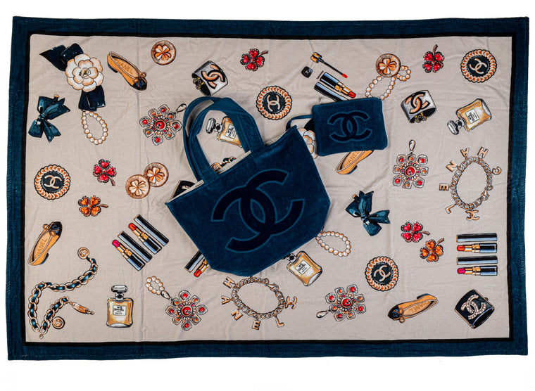 Chanel New Blue Beach Set Icons Design