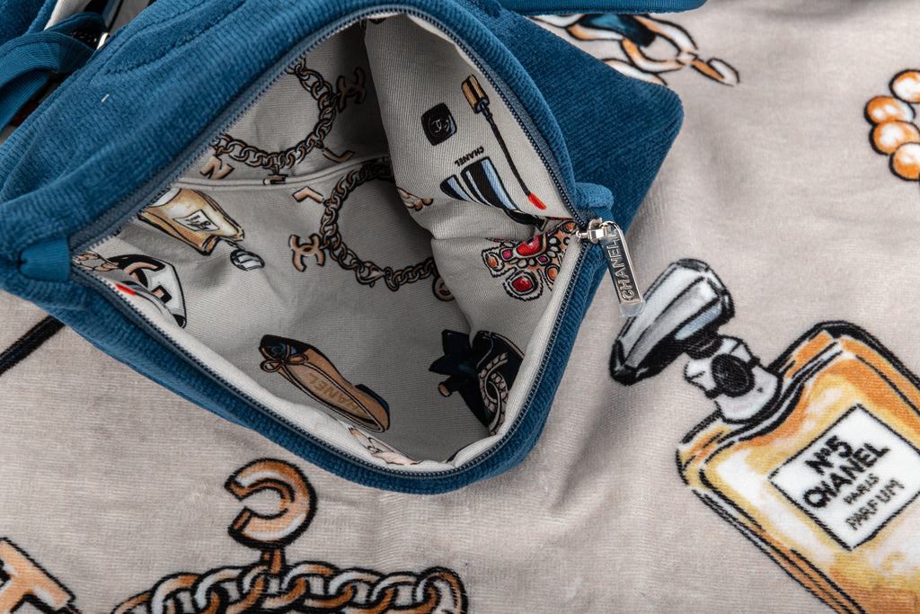 Chanel New Blue Beach Set Icons Design