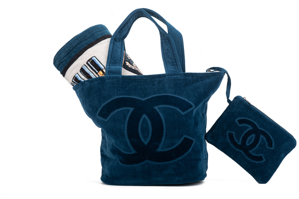Chanel New Blue Beach Set Icons Design