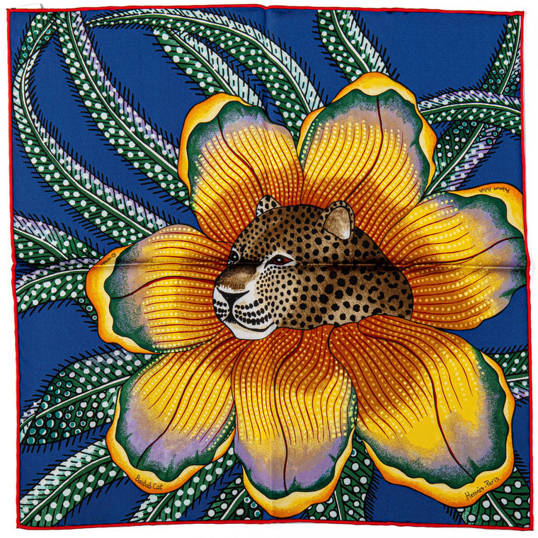 Hermès NIB Gavroche twill Baobab Blue