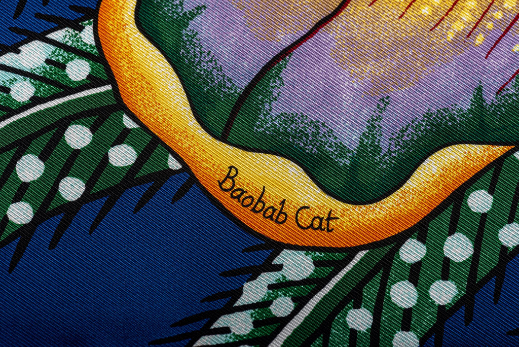 Hermès NIB Gavroche twill Baobab Blue