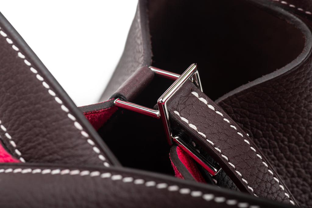 Hermès NIB Picotin 18 Rose Extreme Brown