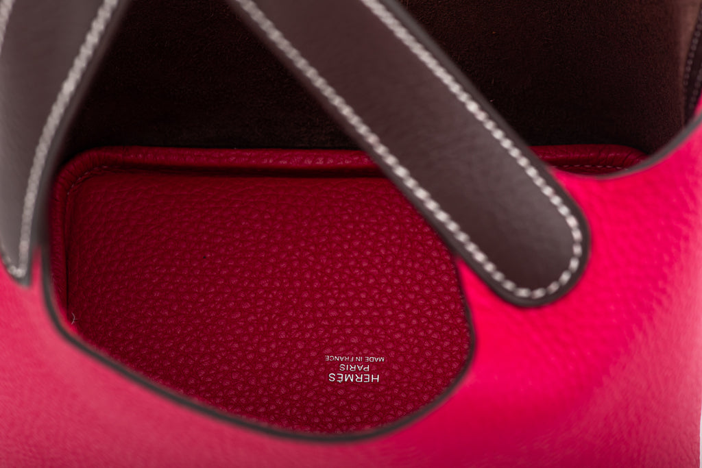 Hermès NIB Picotin 18 Rose Extreme Brown