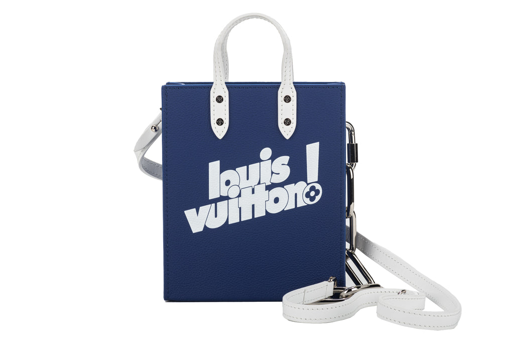 Virgil Abloh Blue Cowhide LV Sac