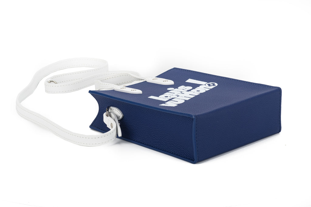 Virgil Abloh Blue Cowhide LV Sac