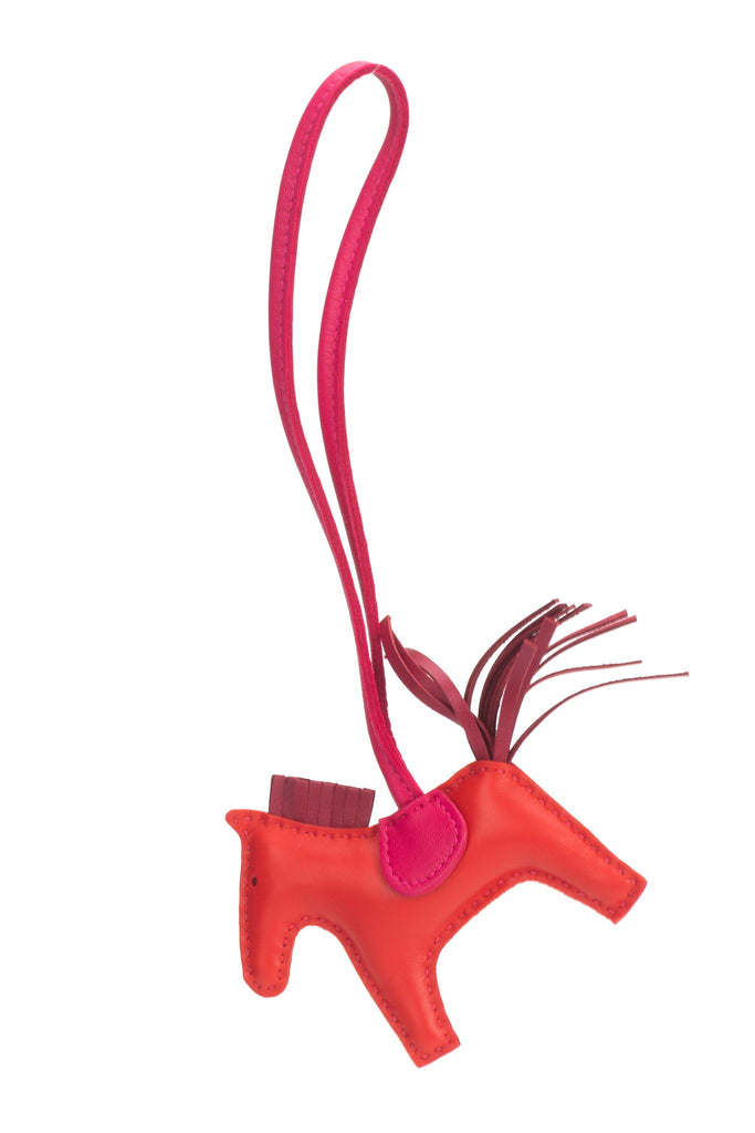 Chanel NIB Red Fuschia Small Rodeo Charm