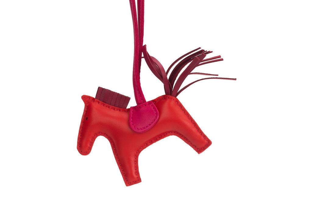 Chanel NIB Red Fuschia Small Rodeo Charm