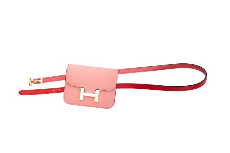 Hermes Constance Pink Pochette/Belt