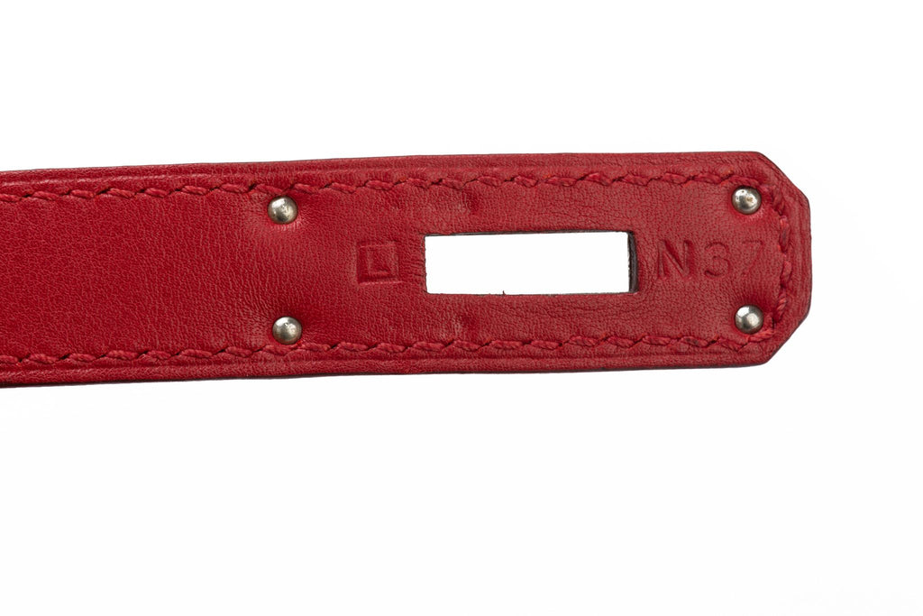Hermes Kelly 35 Rouge Casaque Swift
