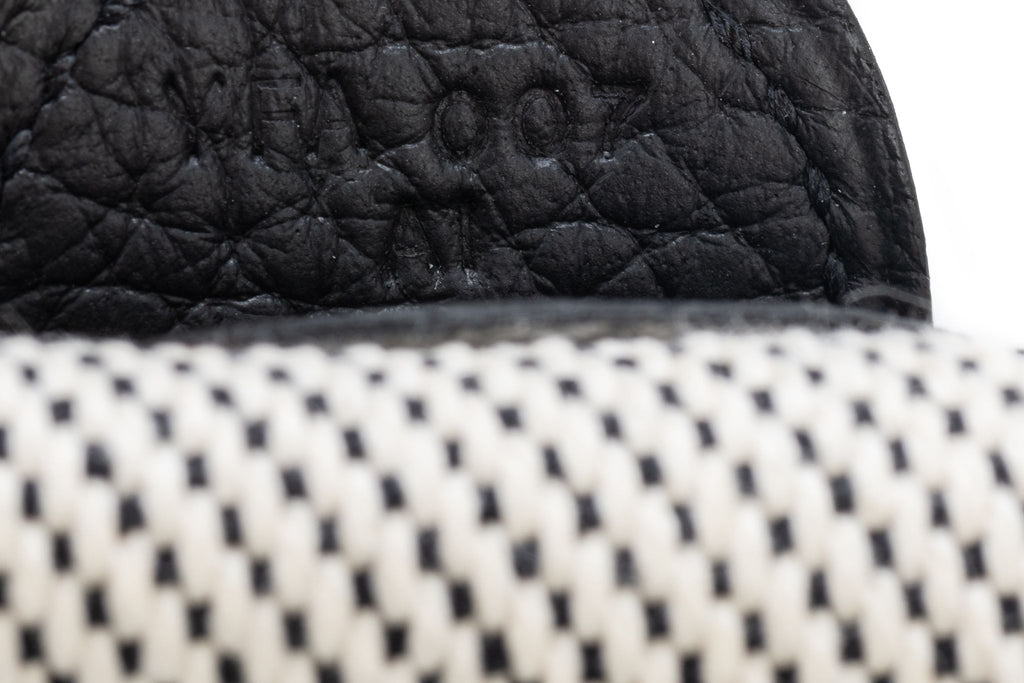 Hermès BNIB Black & Toile Evelyne PM