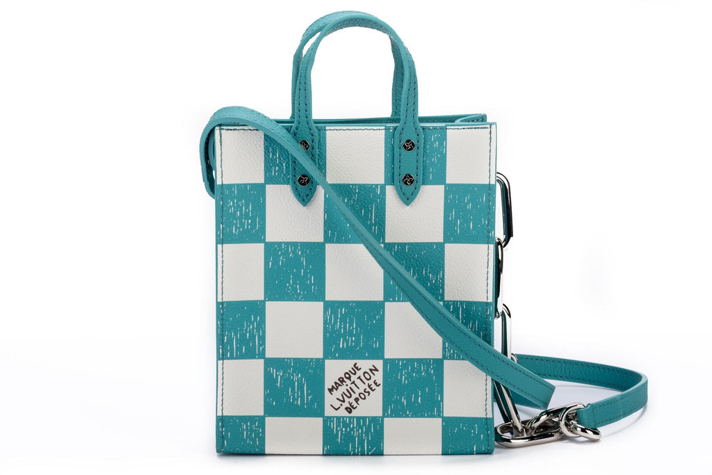 Abloh Vuitton NIB Mini Sac Plat Checkers