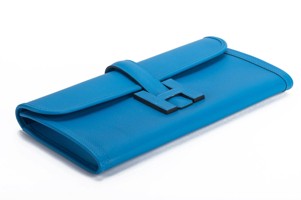 Hermès Blue Hydra Swift Jige Elan BNIB