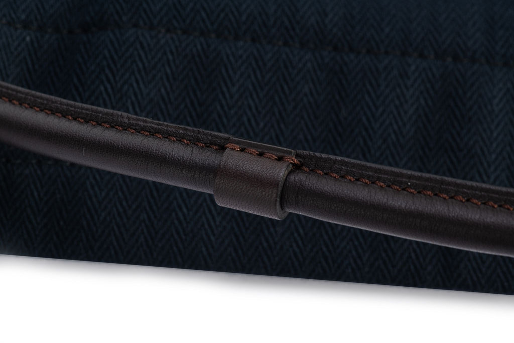 Hermes Black Toile Canvas Feedbag