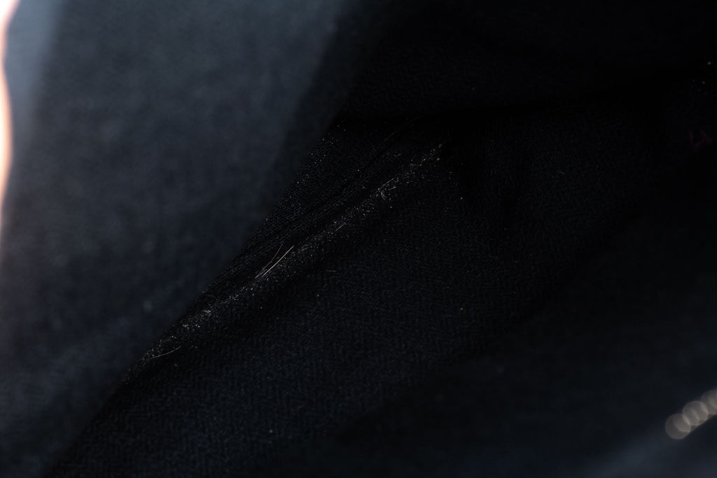 Hermes Black Toile Canvas Feedbag