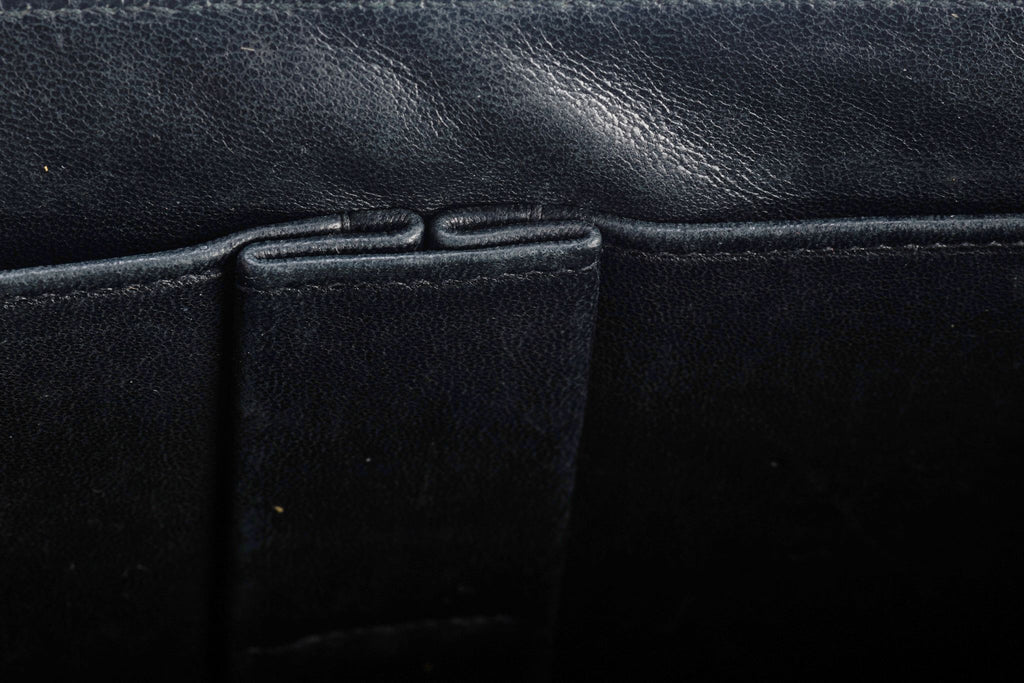 Hermes Vintage Black Crocodile Clutch