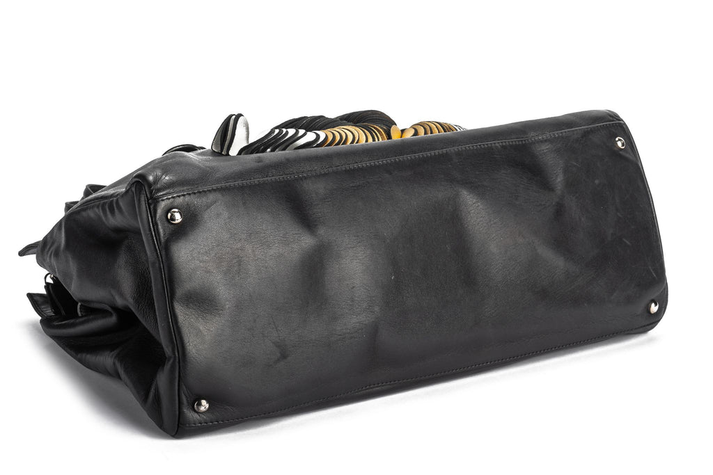 Chanel Black CC Logo Discs Shoulder Bag