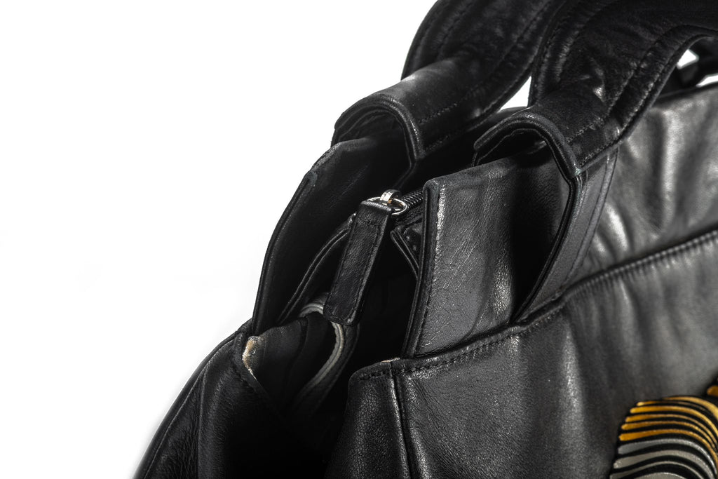 Chanel Black CC Logo Discs Shoulder Bag