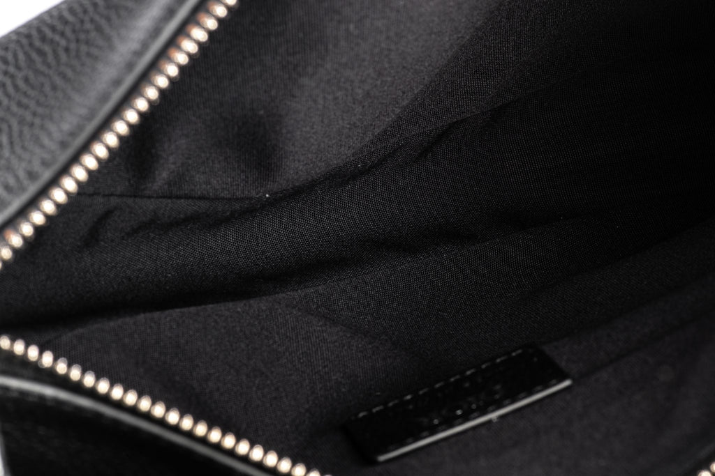 Dior New Black Calfskin Saddle Crossbody