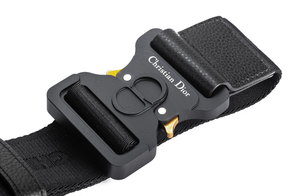 Dior New Black Calfskin Saddle Crossbody