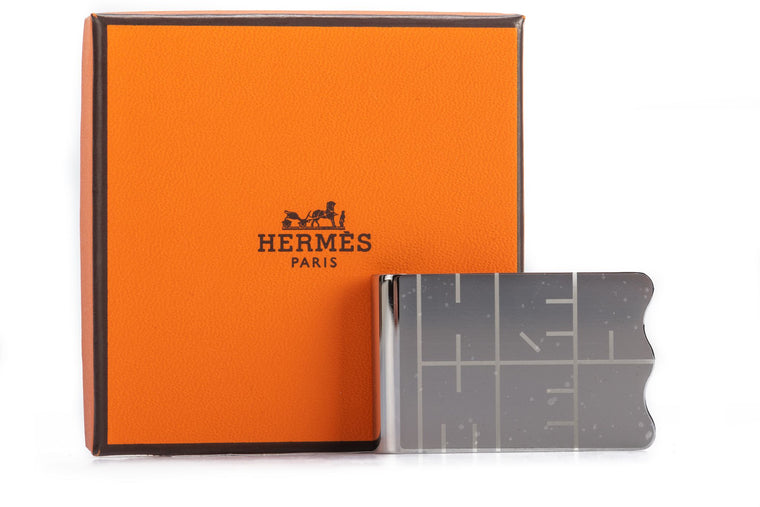 Hermes BNIB Palladium Money Clip