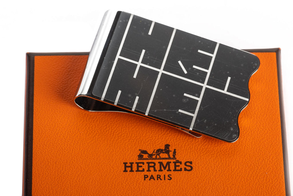 Hermes BNIB Palladium Money Clip