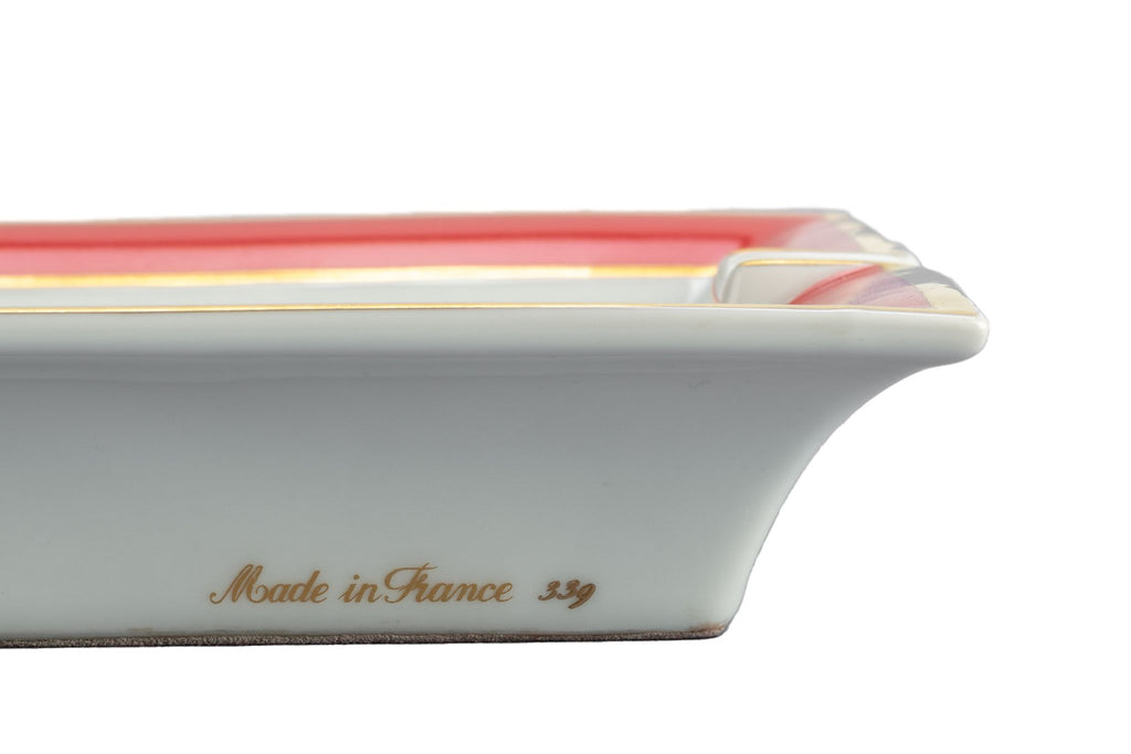 Hermes Red Bird Porcelain Ashtray