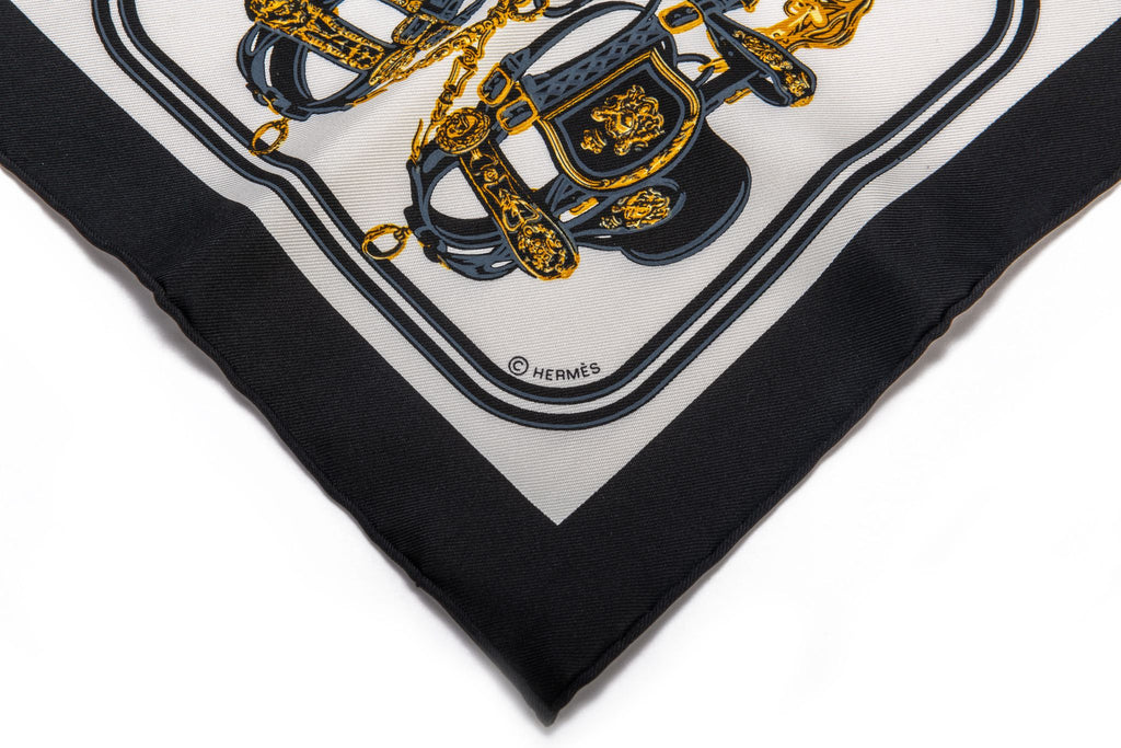 Hermes Brides De Gala Mini Silk Scarf 8"