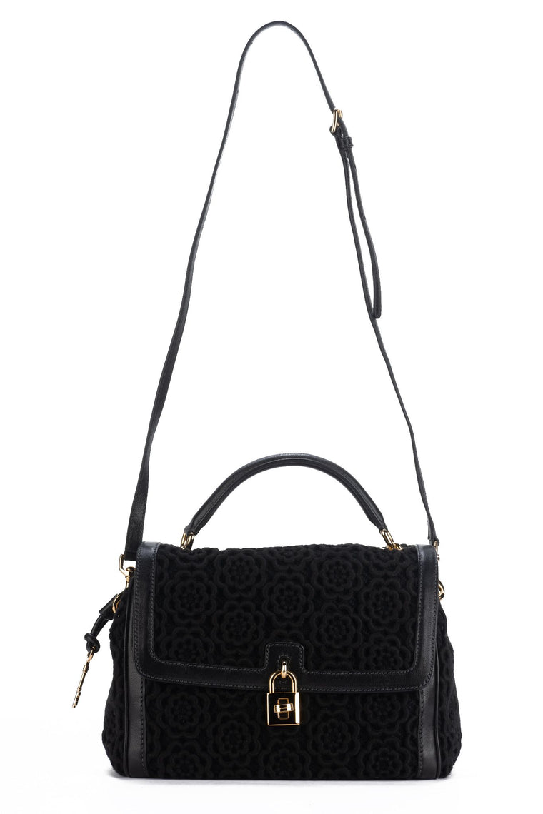 Dolce Gabbana New Black Macrame Bag