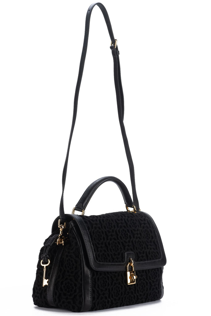 Dolce Gabbana New Black Macrame Bag