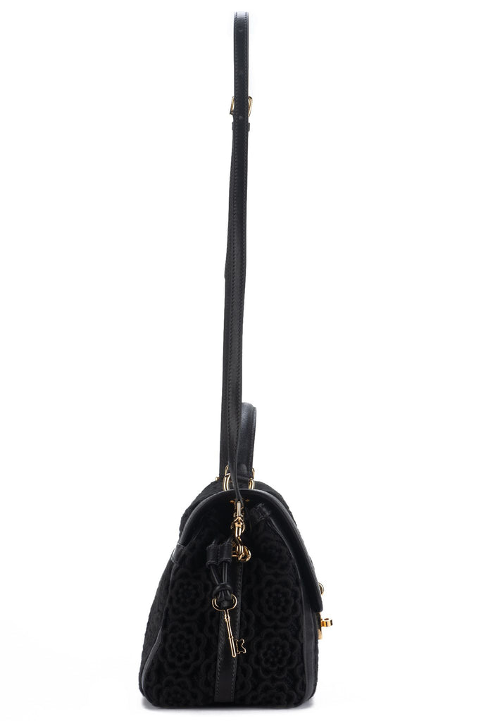 Dolce Gabbana New Black Macrame Bag