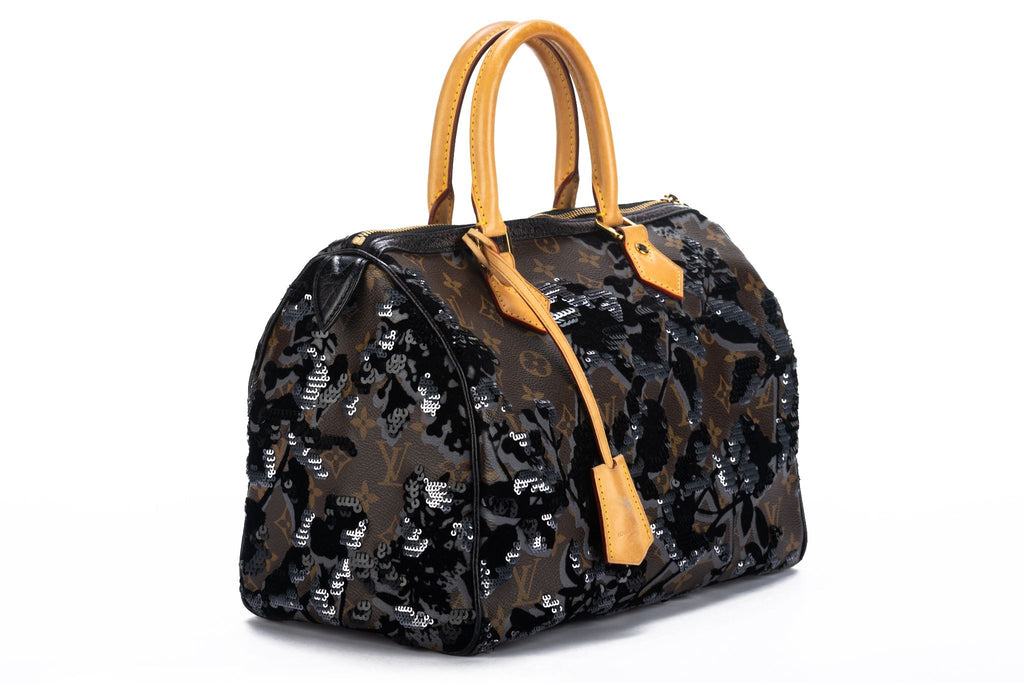 Vuitton Lim.Ed. Black Sequin Speedy Bag
