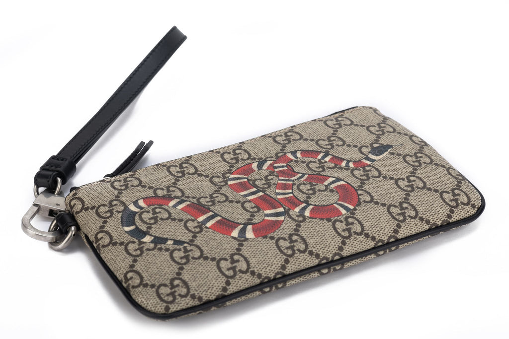Gucci Lim.Ed. Monogram Snake Wristlet