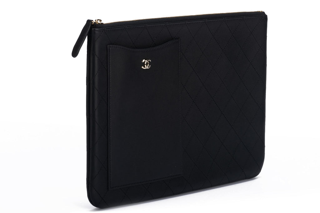Chanel BNIB Black Quilted Clutch