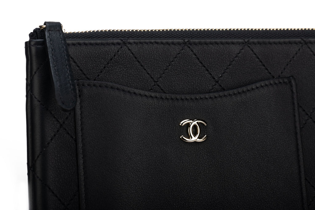 Chanel BNIB Black Quilted Clutch