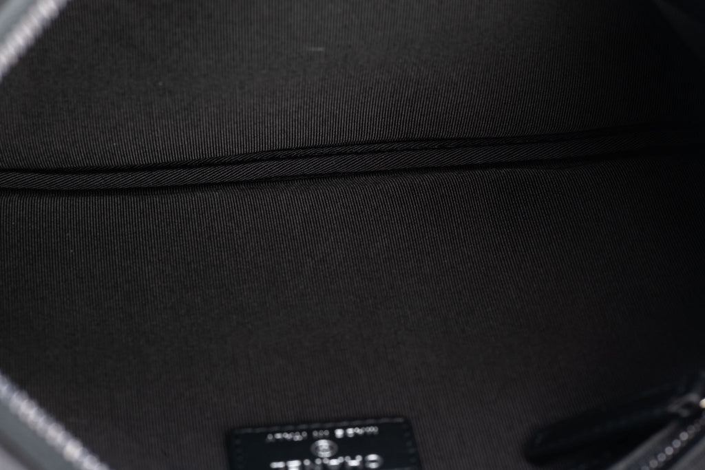 Chanel BNIB Studded Black Silver Clutch