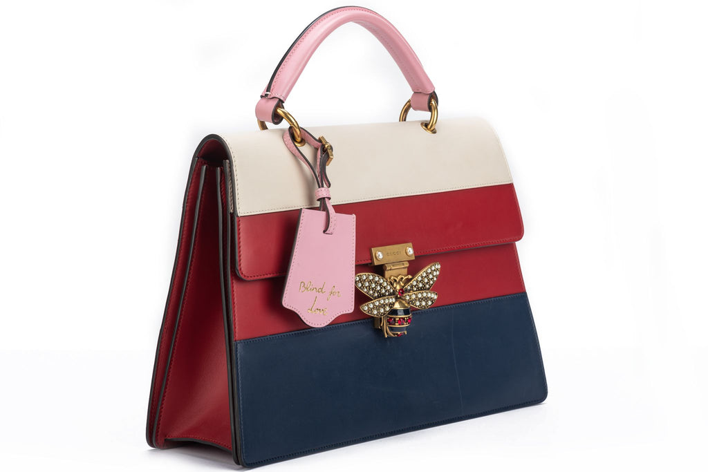 Gucci Preloved Striped Trapeze Jewel Bag