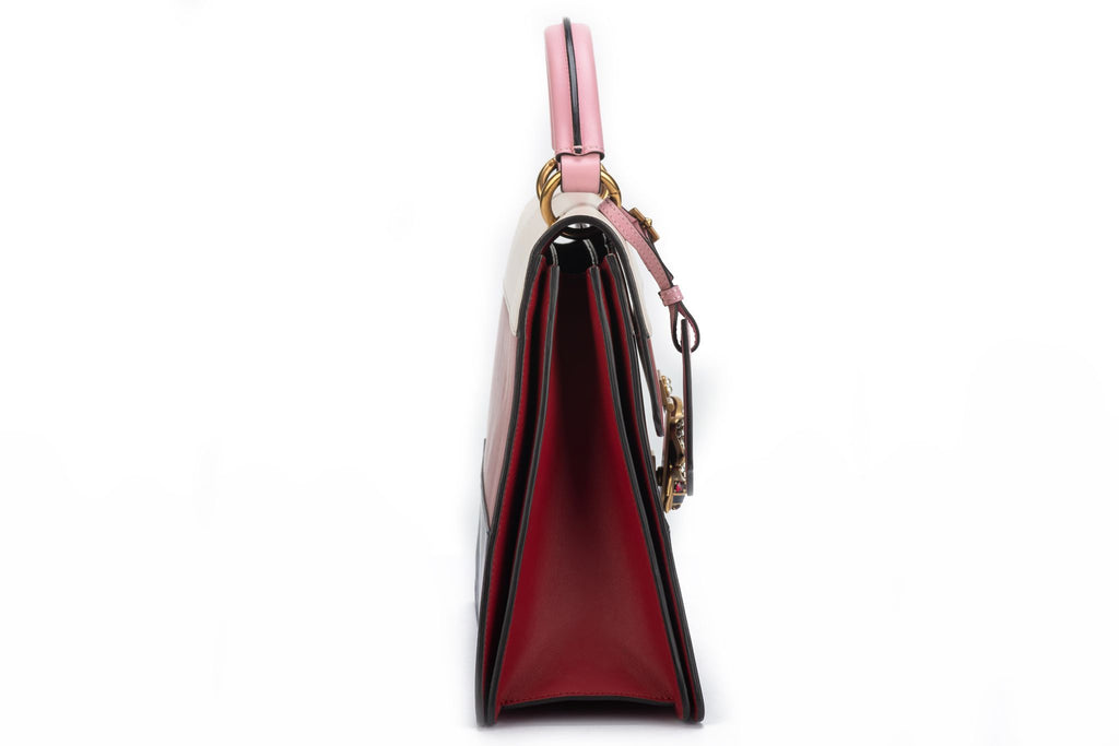 Gucci Preloved Striped Trapeze Jewel Bag