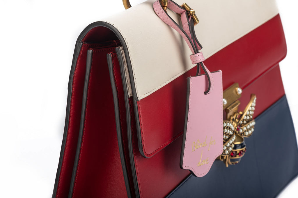 Gucci Preloved Striped Trapeze Jewel Bag