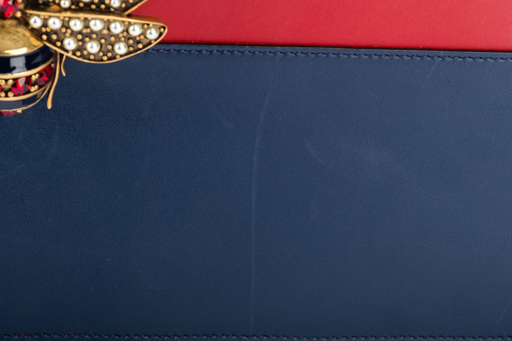 Gucci Preloved Striped Trapeze Jewel Bag