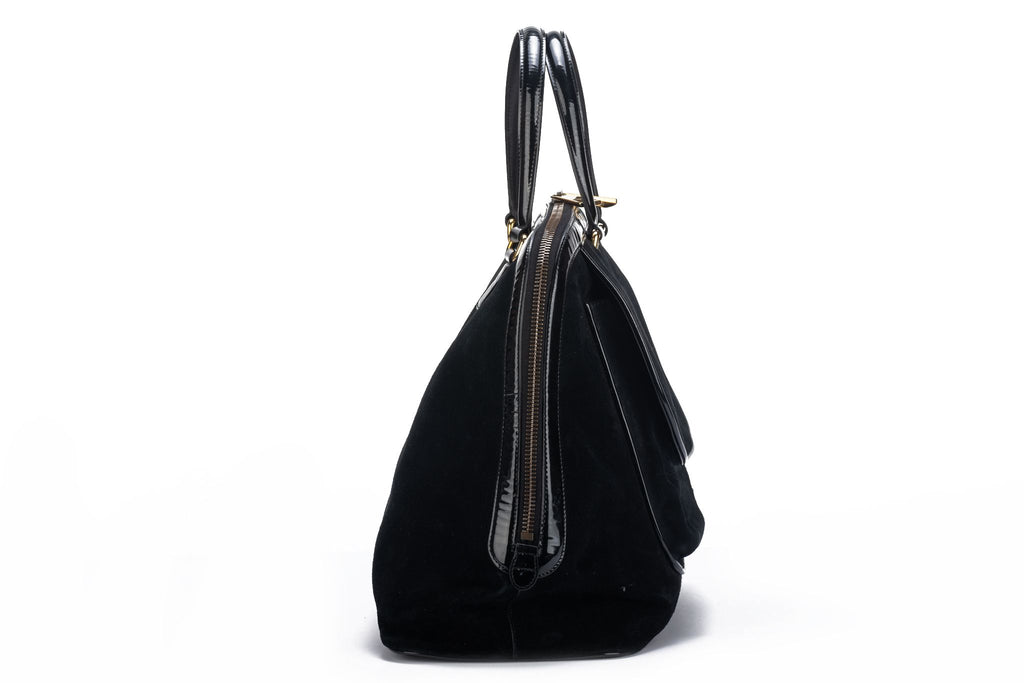Gucci Vintage Oversize Suede Travel Bag