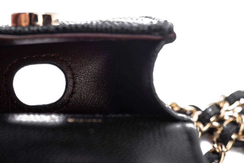 Chanel BNIB Black Caviar Air Pods Case