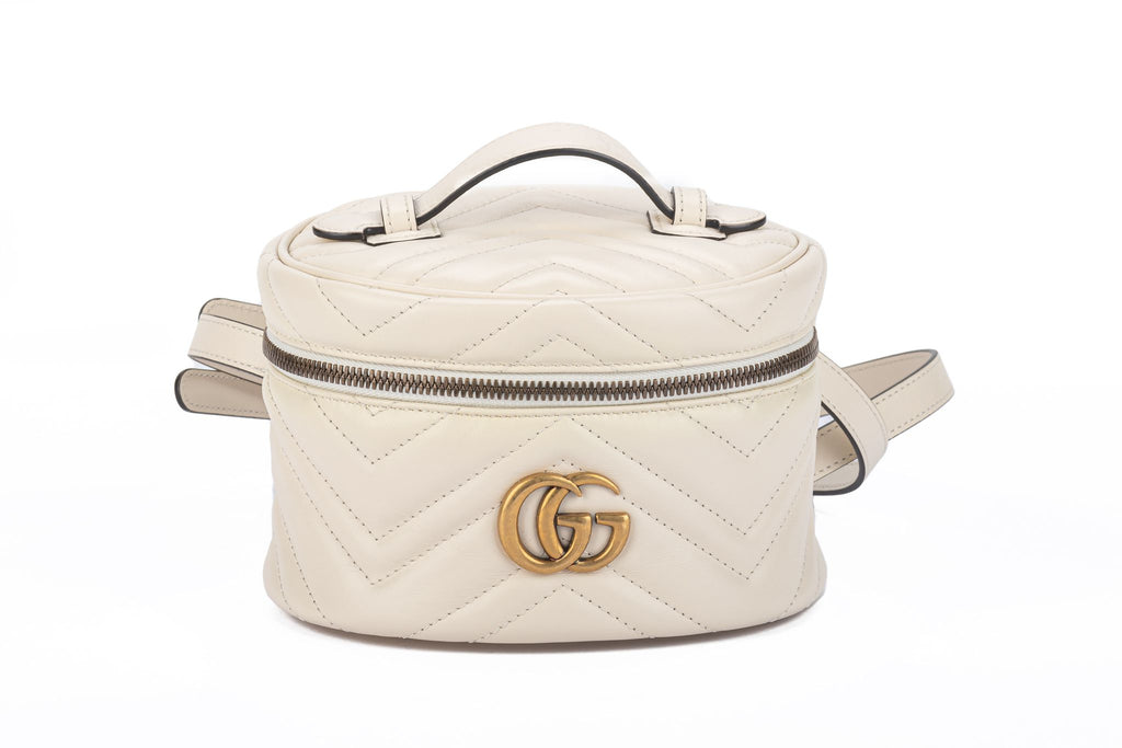 Gucci New Mini Cream Marmont Backpack