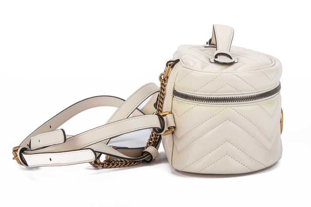Gucci New Mini Cream Marmont Backpack