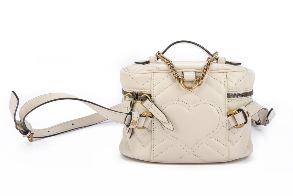 Gucci New Mini Cream Marmont Backpack