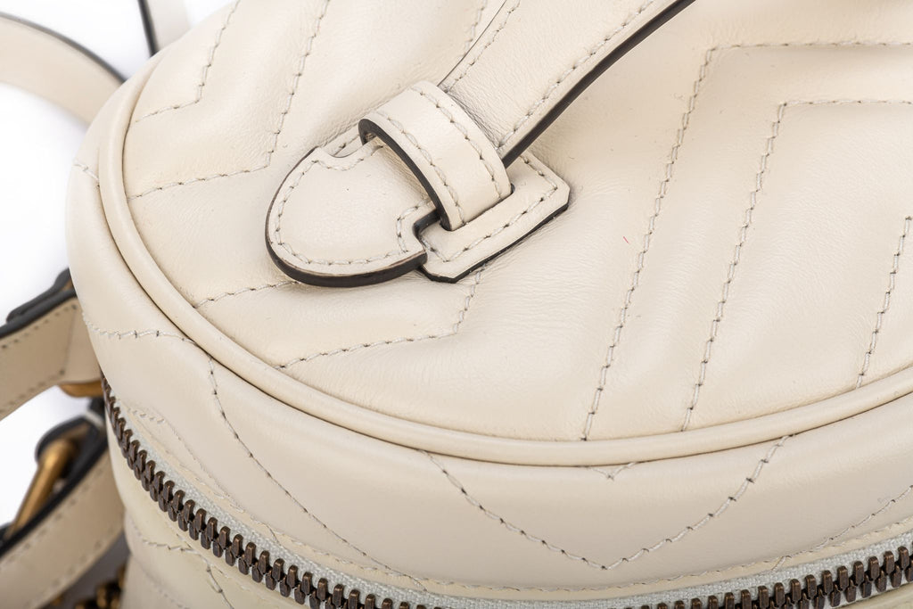 Gucci New Mini Cream Marmont Backpack