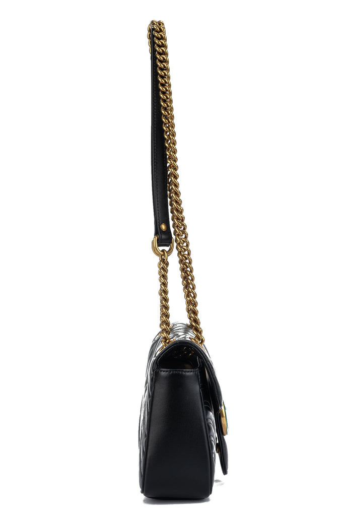 Gucci New Black Marmont Medium Bag